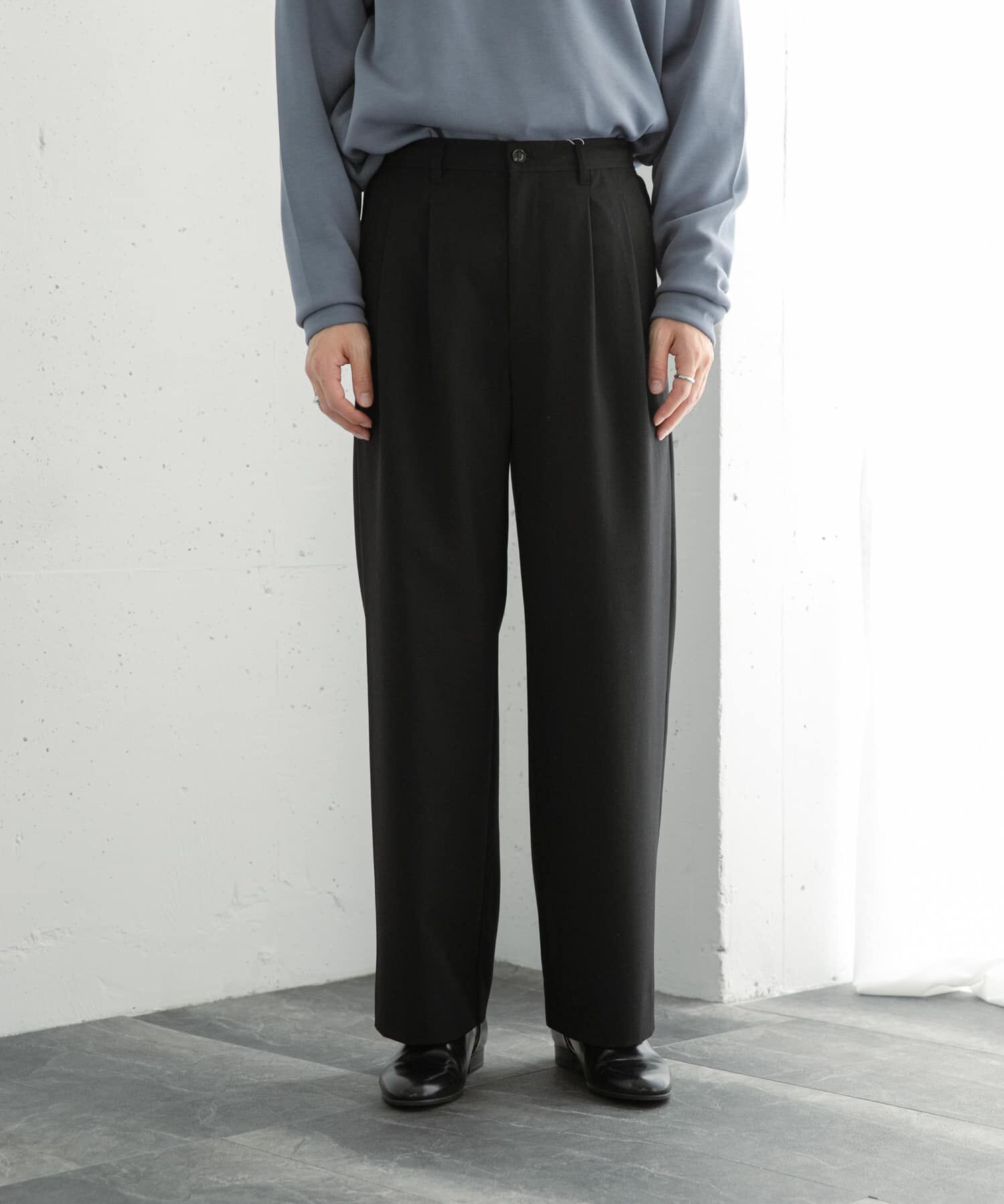 SENSE OF PLACE by URBAN RESEARCH「『イージーケア』ダブルタックワイドパンツ」|その他|