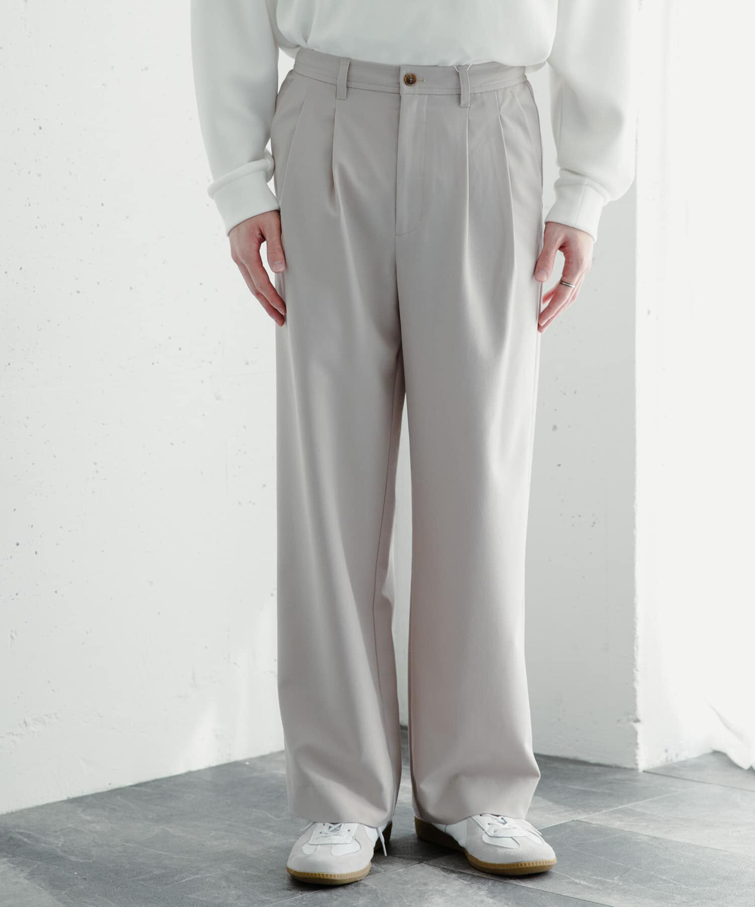 SENSE OF PLACE by URBAN RESEARCH「『イージーケア』ダブルタックワイドパンツ」|その他|