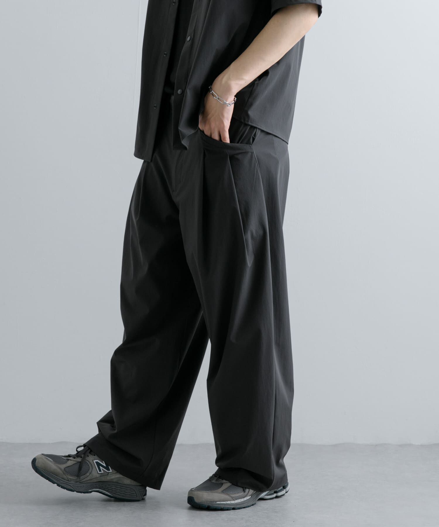 SENSE OF PLACE by URBAN RESEARCH「Uiscel　4WAYストレッチ2タックワイドパンツ」|その他|