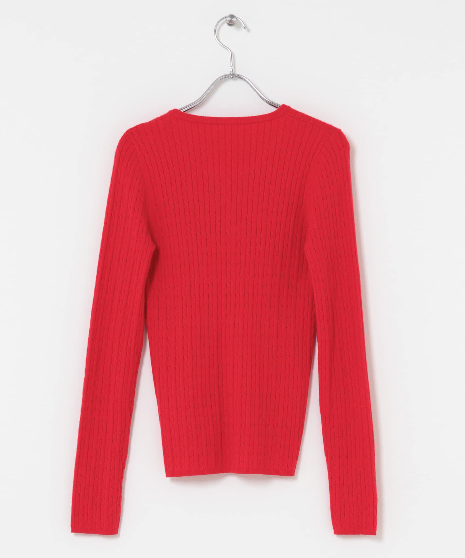 SENSE OF PLACE by URBAN RESEARCH「『洗濯可』シシュウヘンリーネックミニケーブルセーター」|ニット・セーター|