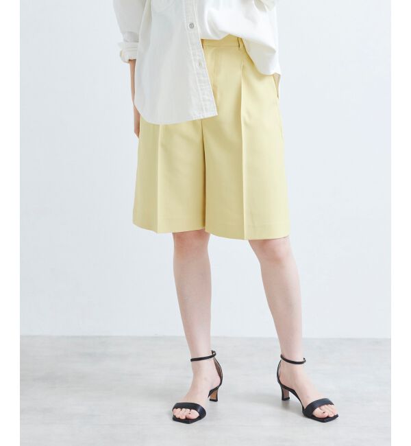 le.coeur blanc「ツイルストレッチハーフパンツ」|その他|