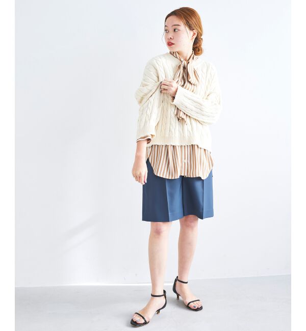 le.coeur blanc「ツイルストレッチハーフパンツ」|その他|