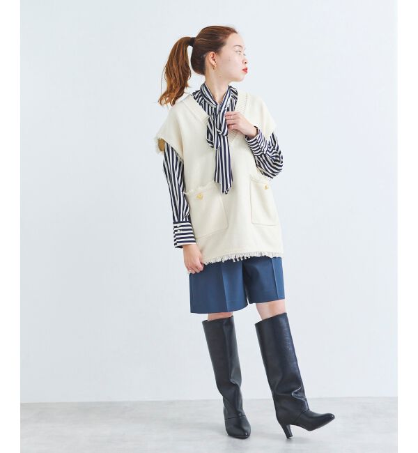 le.coeur blanc「ツイルストレッチハーフパンツ」|その他|