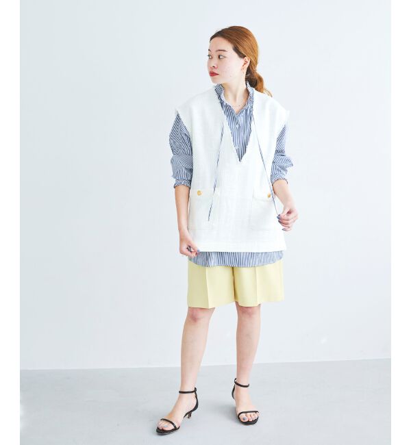 le.coeur blanc「ツイルストレッチハーフパンツ」|その他|