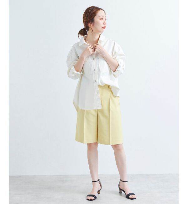 le.coeur blanc「ツイルストレッチハーフパンツ」|その他|