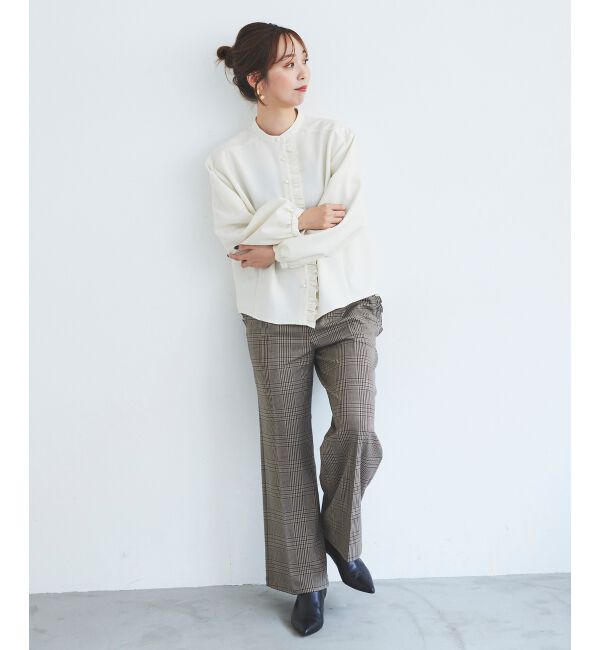 le.coeur blanc「Perle Peche チェックパンツ」|その他|