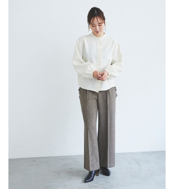 le.coeur blanc「Perle Peche チェックパンツ」|その他|