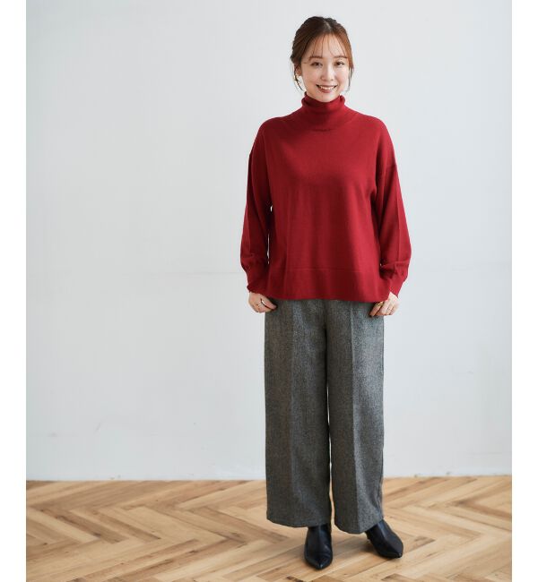 le.coeur blanc「タックワイドセンタープレスパンツ」|その他|