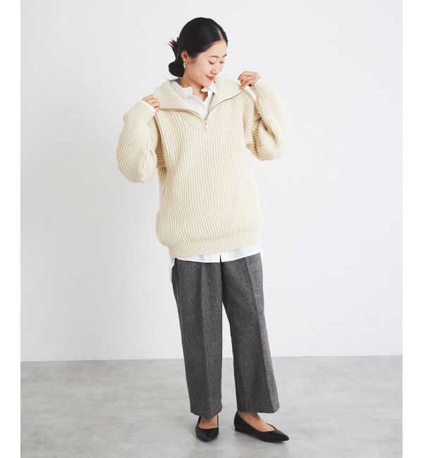 le.coeur blanc「タックワイドセンタープレスパンツ」|その他|