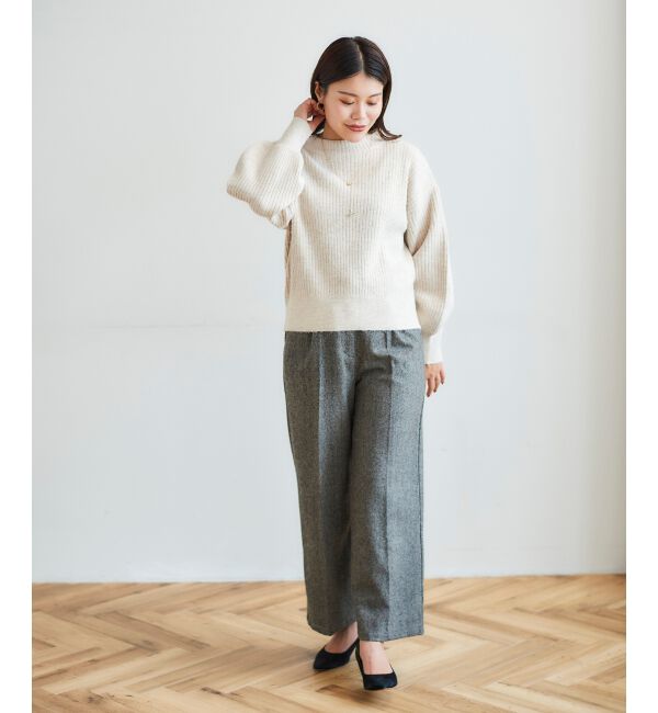 le.coeur blanc「タックワイドセンタープレスパンツ」|その他|