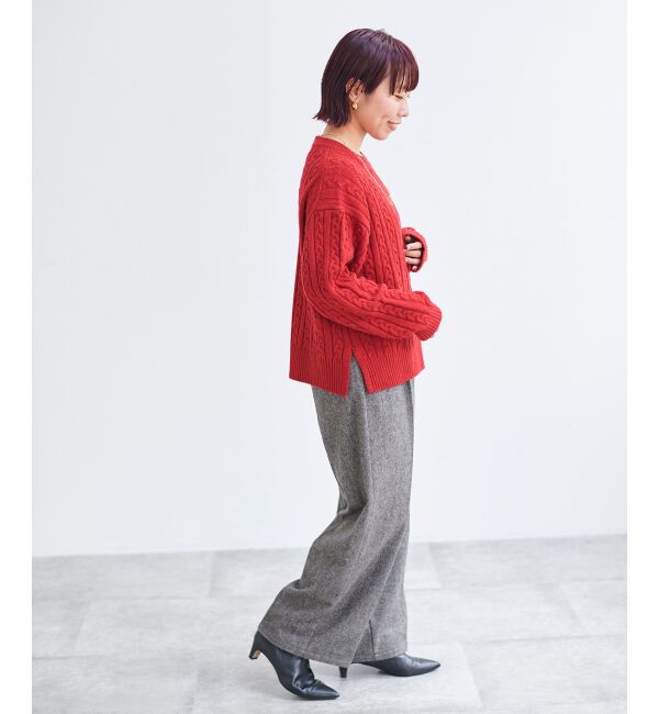 le.coeur blanc「タックワイドセンタープレスパンツ」|その他|