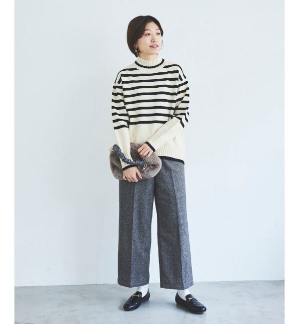 le.coeur blanc「タックワイドセンタープレスパンツ」|その他|