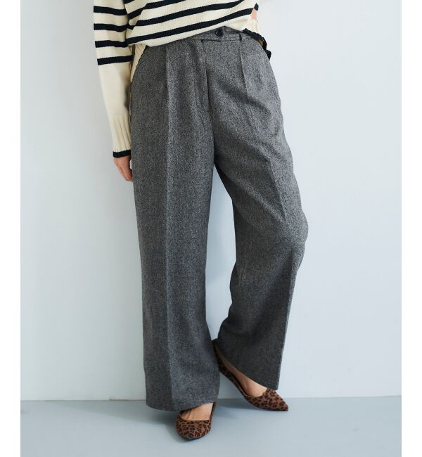 le.coeur blanc「タックワイドセンタープレスパンツ」|その他|