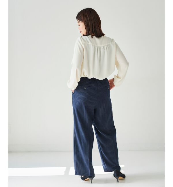 le.coeur blanc「タックワイドセンタープレスパンツ」|その他|