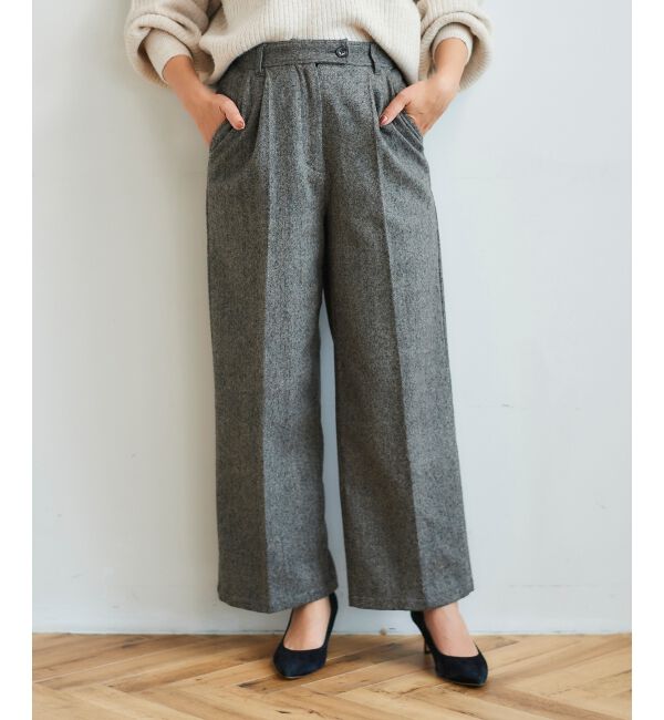 le.coeur blanc「タックワイドセンタープレスパンツ」|その他|