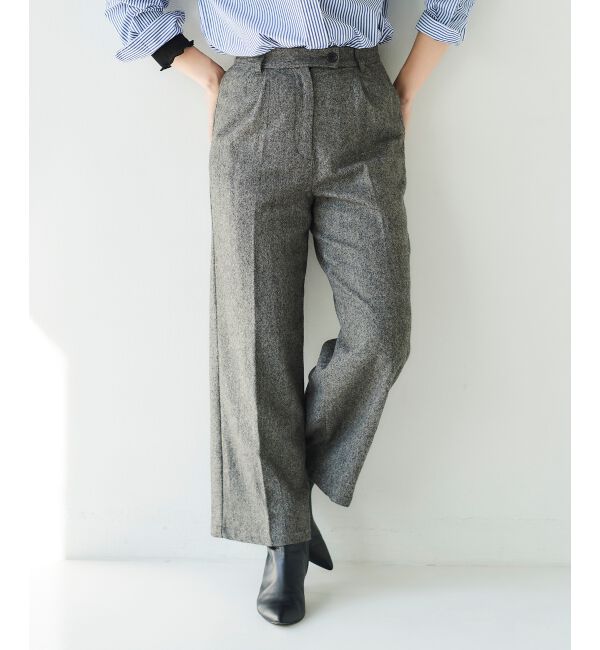 le.coeur blanc「タックワイドセンタープレスパンツ」|その他|