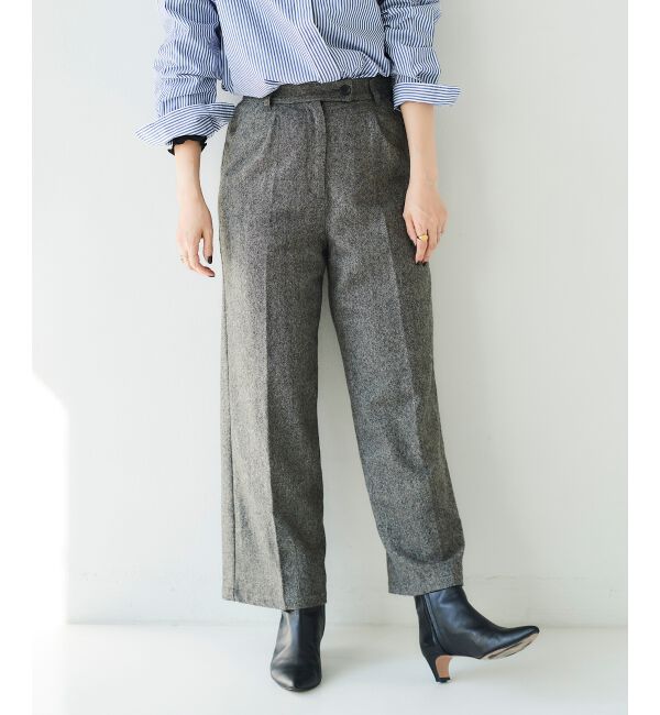 le.coeur blanc「タックワイドセンタープレスパンツ」|その他|