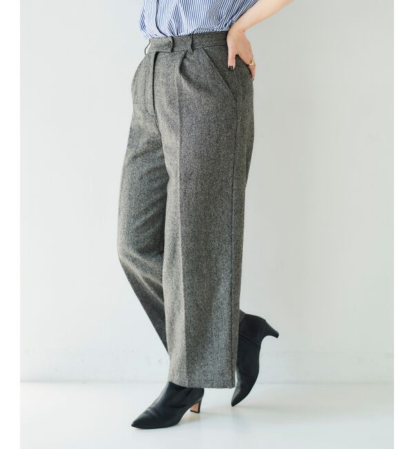 le.coeur blanc「タックワイドセンタープレスパンツ」|その他|