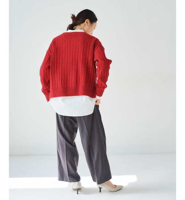 le.coeur blanc「タックワイドセンタープレスパンツ」|その他|