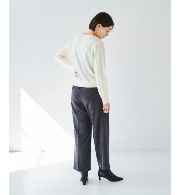 le.coeur blanc「タックワイドセンタープレスパンツ」|その他|