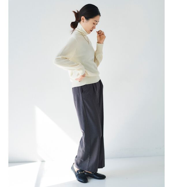 le.coeur blanc「タックワイドセンタープレスパンツ」|その他|