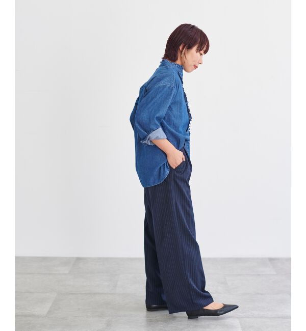 le.coeur blanc「タックワイドセンタープレスパンツ」|その他|