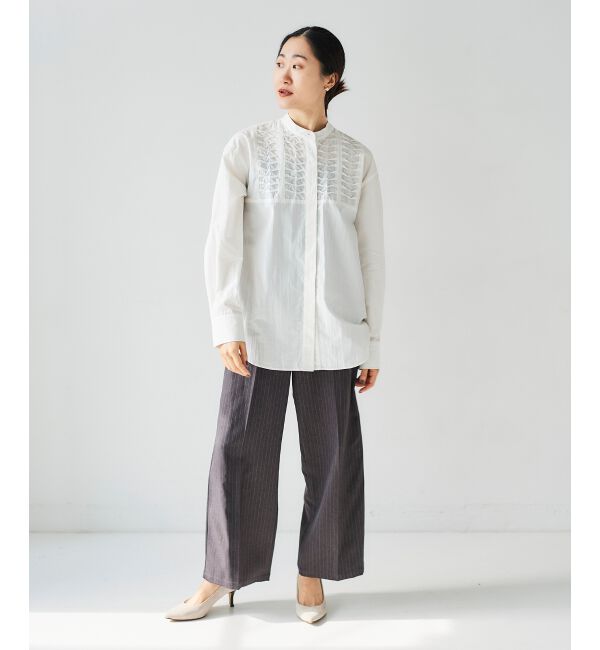 le.coeur blanc「タックワイドセンタープレスパンツ」|その他|