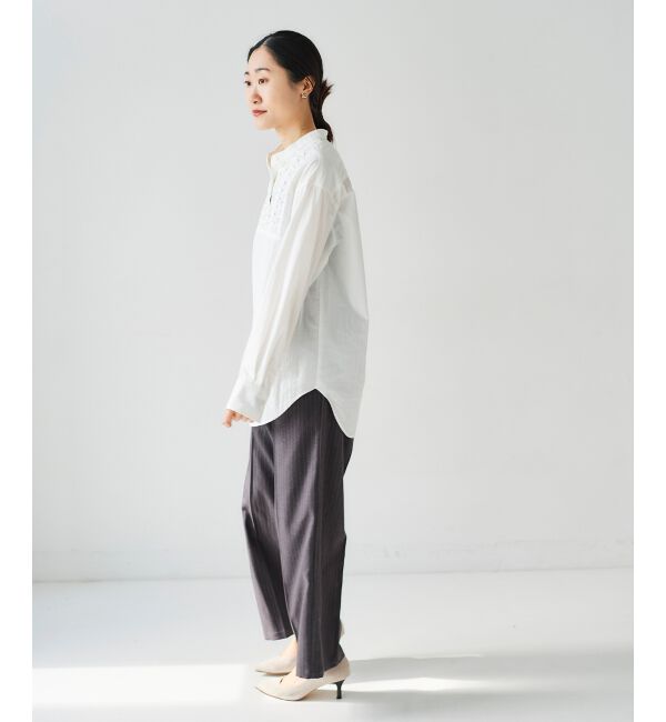 le.coeur blanc「タックワイドセンタープレスパンツ」|その他|