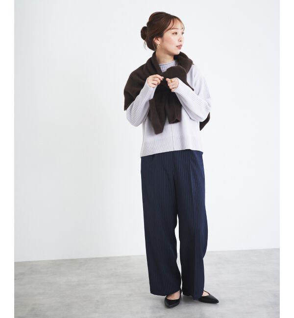 le.coeur blanc「タックワイドセンタープレスパンツ」|その他|