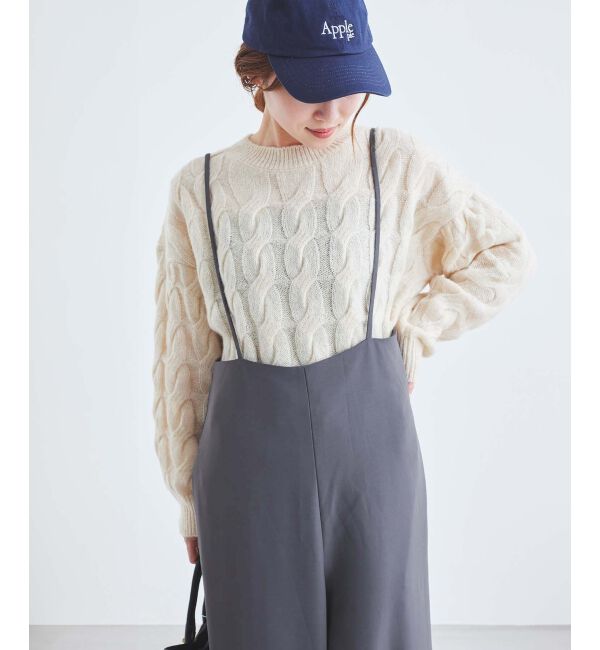 le.coeur blanc「《WEB限定アイテム》ハイウエストワイドキャミサロペット」|その他|