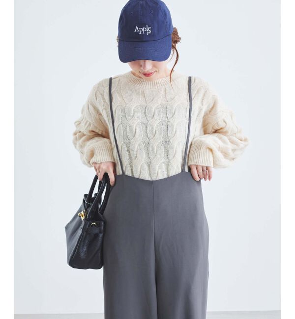 le.coeur blanc「《WEB限定アイテム》ハイウエストワイドキャミサロペット」|その他|