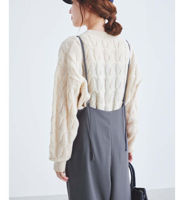 le.coeur blanc「《WEB限定アイテム》ハイウエストワイドキャミサロペット」|その他|