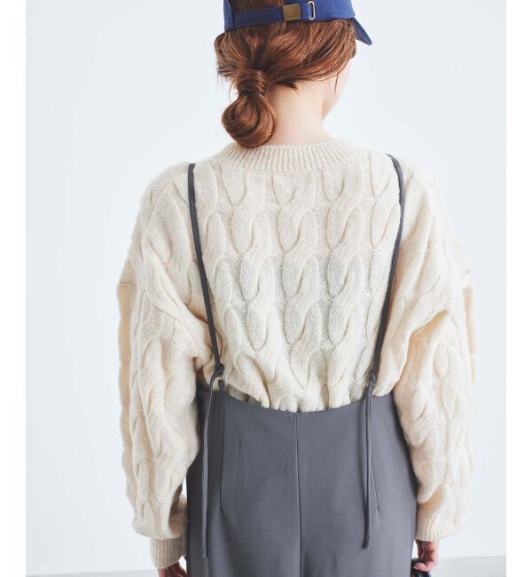 le.coeur blanc「《WEB限定アイテム》ハイウエストワイドキャミサロペット」|その他|