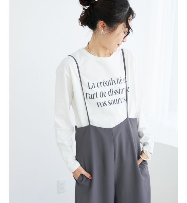 le.coeur blanc「《WEB限定アイテム》ハイウエストワイドキャミサロペット」|その他|