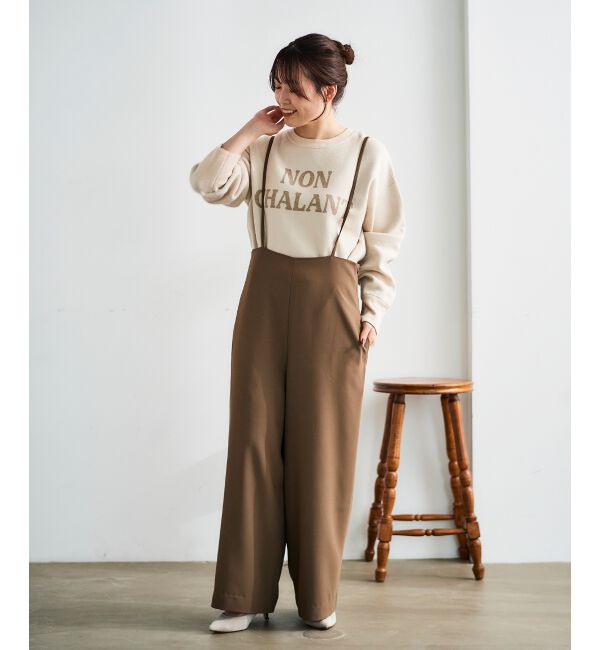 le.coeur blanc「《WEB限定アイテム》ハイウエストワイドキャミサロペット」|その他|