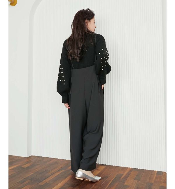 le.coeur blanc「《WEB限定アイテム》ハイウエストワイドキャミサロペット」|その他|