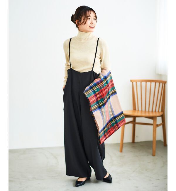 le.coeur blanc「《WEB限定アイテム》ハイウエストワイドキャミサロペット」|その他|