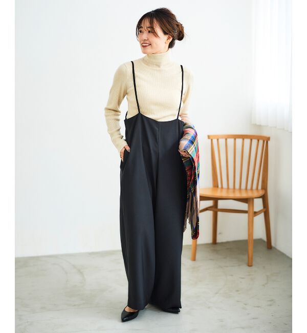 le.coeur blanc「《WEB限定アイテム》ハイウエストワイドキャミサロペット」|その他|