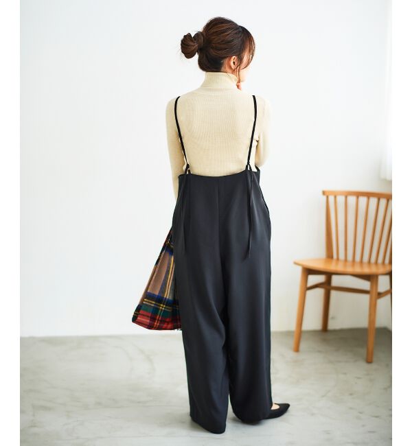 le.coeur blanc「《WEB限定アイテム》ハイウエストワイドキャミサロペット」|その他|