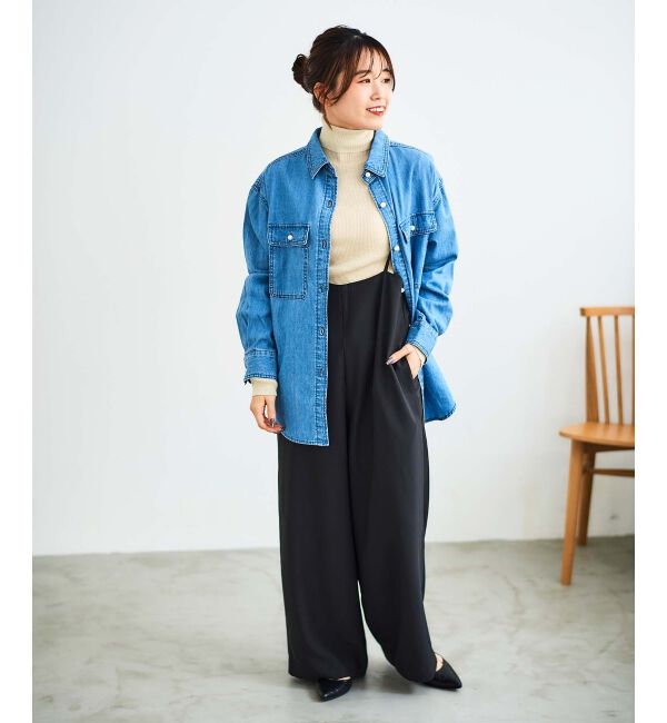 le.coeur blanc「《WEB限定アイテム》ハイウエストワイドキャミサロペット」|その他|