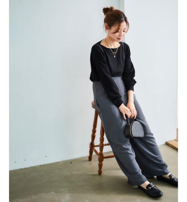 le.coeur blanc「《WEB限定アイテム》ハイウエストワイドキャミサロペット」|その他|