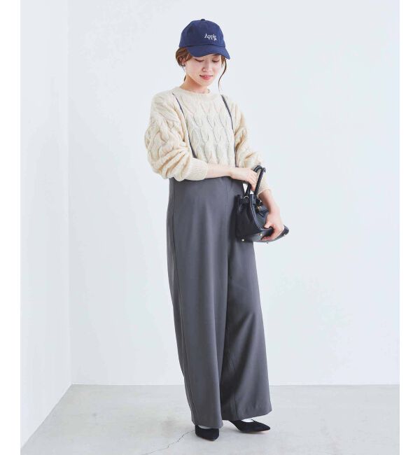 le.coeur blanc「《WEB限定アイテム》ハイウエストワイドキャミサロペット」|その他|