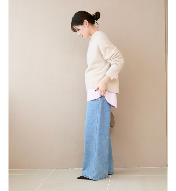  「モックネックチャイニーズラクーンプルオーバー」|ニット・セーター|