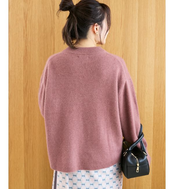  「モックネックチャイニーズラクーンプルオーバー」|ニット・セーター|