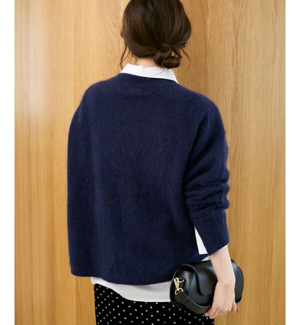  「モックネックチャイニーズラクーンプルオーバー」|ニット・セーター|