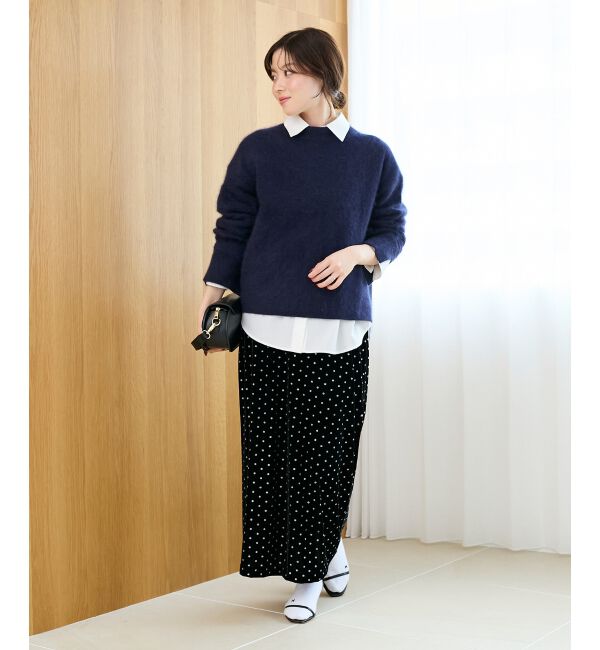  「モックネックチャイニーズラクーンプルオーバー」|ニット・セーター|