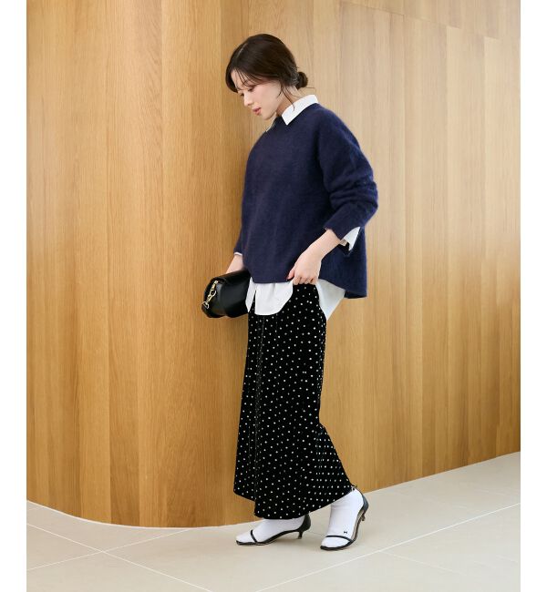  「モックネックチャイニーズラクーンプルオーバー」|ニット・セーター|