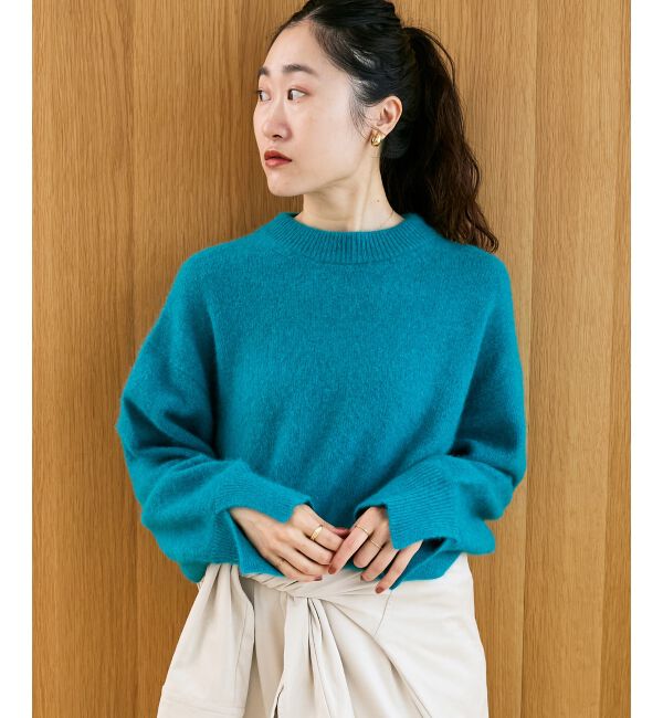  「モックネックチャイニーズラクーンプルオーバー」|ニット・セーター|