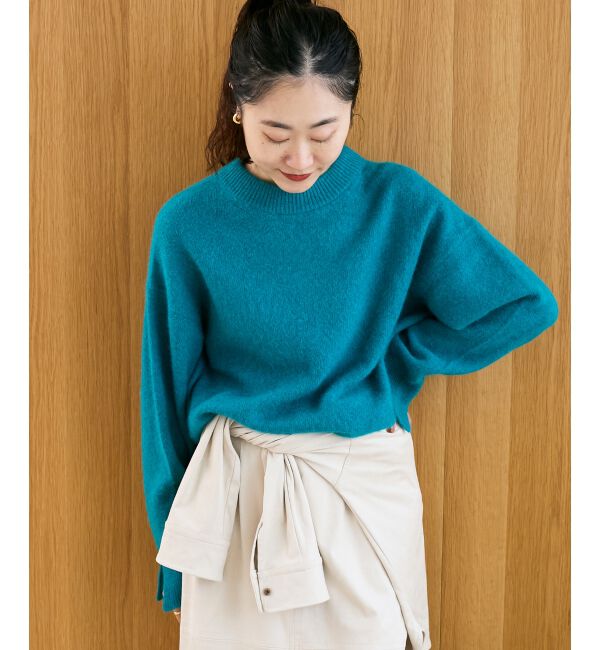  「モックネックチャイニーズラクーンプルオーバー」|ニット・セーター|