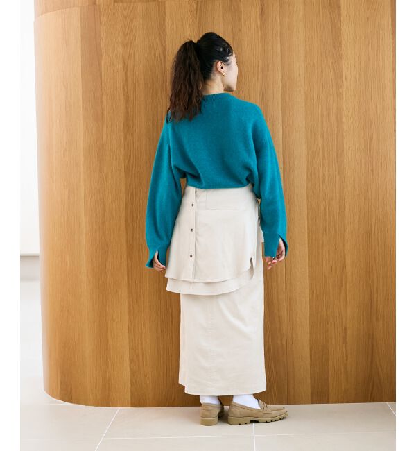  「モックネックチャイニーズラクーンプルオーバー」|ニット・セーター|